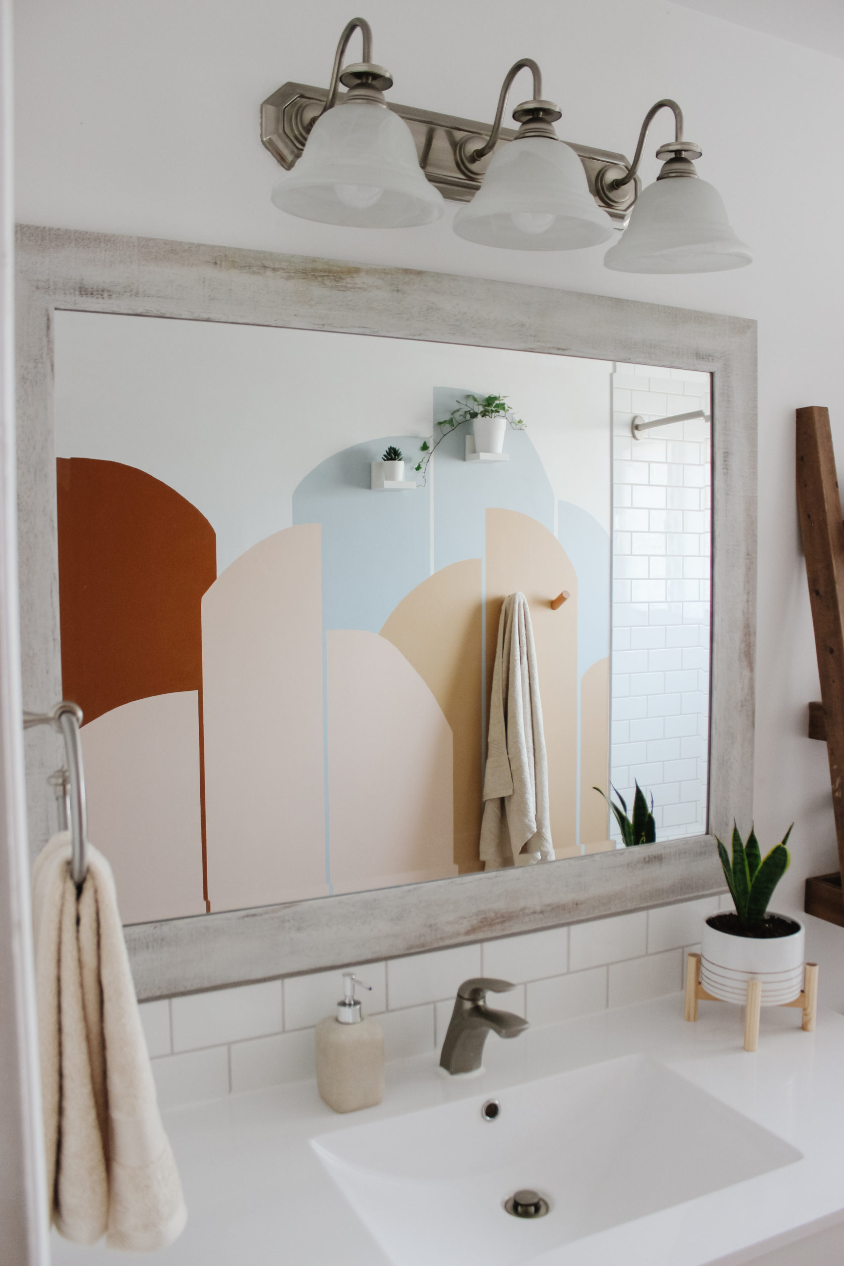 Boho Inspired Colour Block Wall